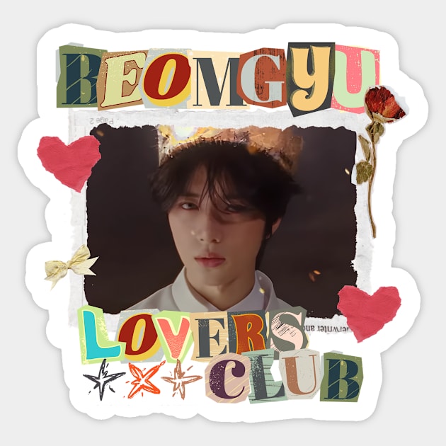 Beomgyu Lovers Club TXT Scrapbook Sticker by wennstore